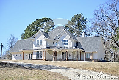 Fine Two-story Single Family Ranch Home Editorial Stock Photo