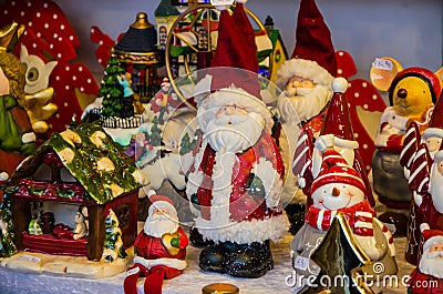 A Finery of Christmas. Santa Claus Stock Photo