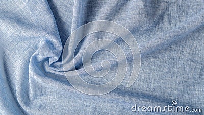 The finest cotton fabric in blue closeup Stock Photo