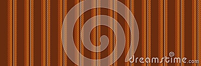 Fing texture fabric vector, multicoloured vertical textile background. F0s seamless stripe lines pattern in orange and wheat Vector Illustration