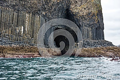 Fingals Cave Staffa Island Scotland Stock Photo