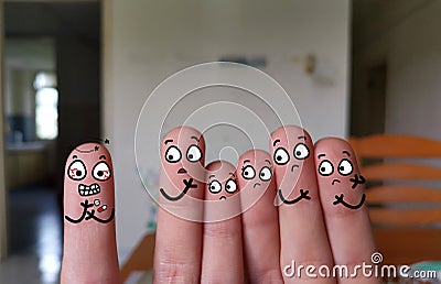 Finger art Stock Photo