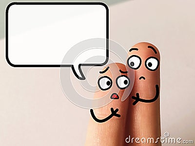 Finger Art Stock Photo