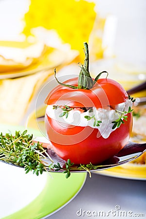 Finger food tomato Stock Photo