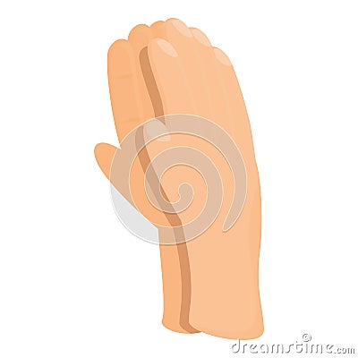 Finger hand clap icon cartoon vector. Applause crowd Vector Illustration
