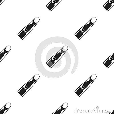 Finger icon in black style isolated on white background. Part of body pattern Vector Illustration