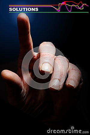 Finger Solutions2 Stock Photo