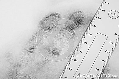 Fingerprint hand. Stock Photo