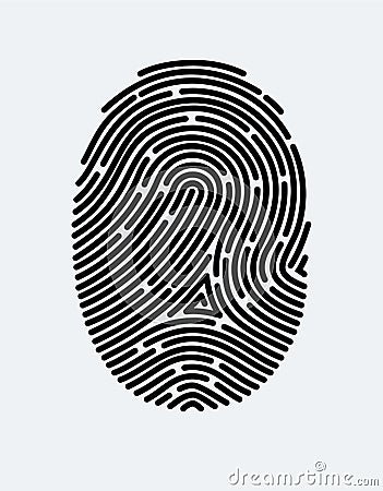 Fingerprint icon Vector Illustration