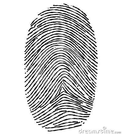 Fingerprint - Illustration. Vector Illustration