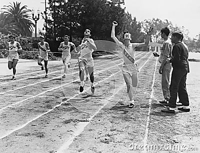 FINISH LINE Stock Photo