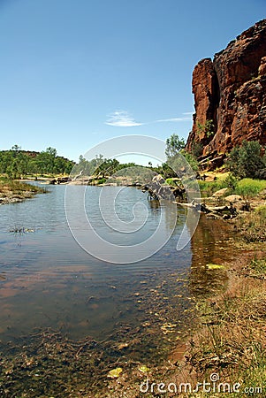 Finke River, Australia Stock Photo