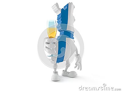 Finland character toasting Cartoon Illustration