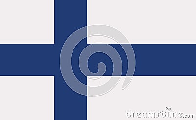 Finland flag vector Vector Illustration