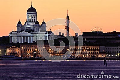 Finland: Helsinki skyline Stock Photo