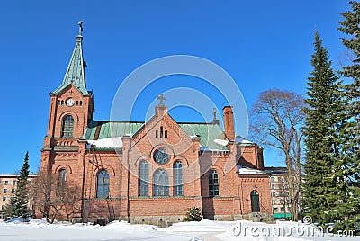 Finland. Jyvaskyla city church Stock Photo