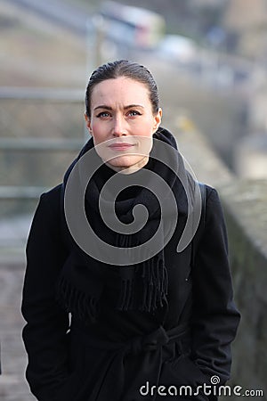 Finland Prime Minister Sanna Marin in Luxembourg Editorial Stock Photo