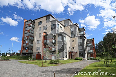 Finland, Savonia/Kuopio: Modern Apartment Building (2014) Stock Photo