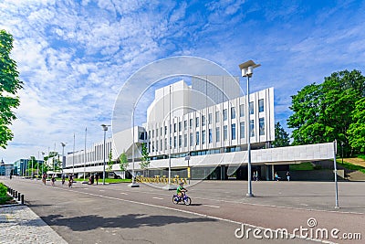 Finlandia Hall, in Helsinki Editorial Stock Photo