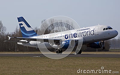 Finnair Airbus A319 Editorial Stock Photo