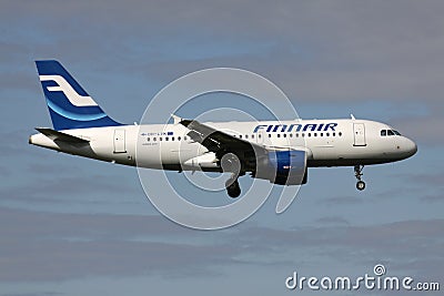 Finnair Airbus A319-100 Editorial Stock Photo