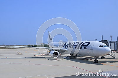 Finnair airplane Editorial Stock Photo