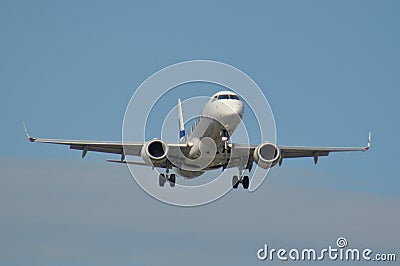 Finnair Embraer Coming Into Land Editorial Stock Photo