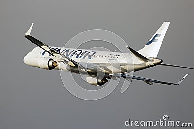 Finnair Embraer ERJ-190LR Editorial Stock Photo