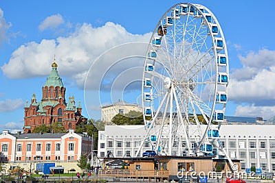 Finnair Sky Wheel. Editorial Stock Photo