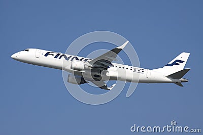 Finnair Embraer 190 Editorial Stock Photo