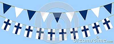 Finnish flag day Vector Illustration