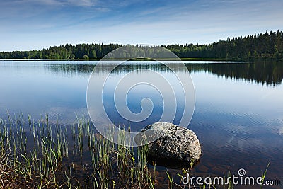 Finnish lake Stock Photo