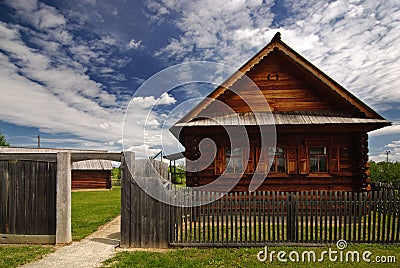 Finnish wooden house Stock Photo