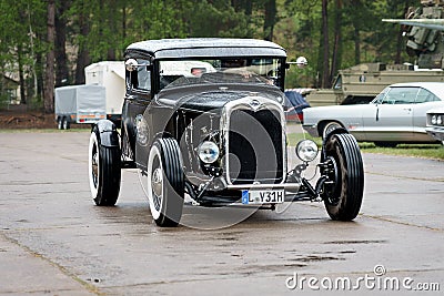 The hot rod based on Ford Model A, 1931. Editorial Stock Photo