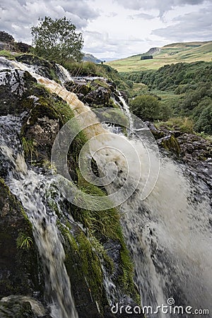 Fintry Loup Waterfall Stock Photo