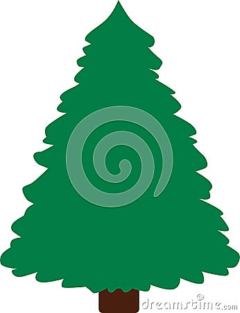 Fir tree symbol Vector Illustration