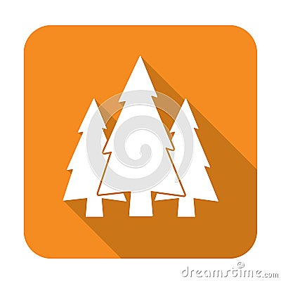 Fir Trees group icon Vector Illustration