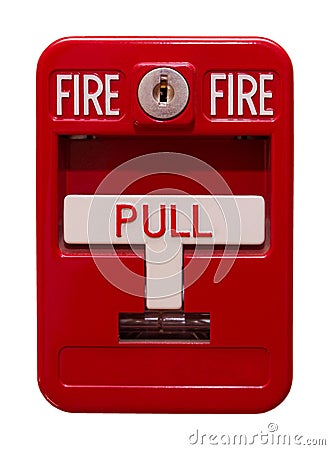 Fire alarm post Stock Photo