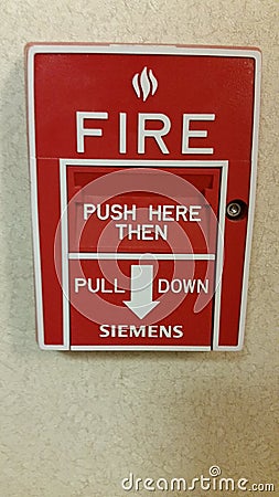 Fire alarm Editorial Stock Photo
