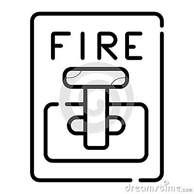 Fire alarm system Vector Illustration