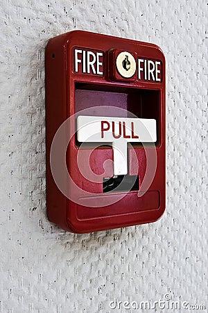 Fire alarm trigger Stock Photo