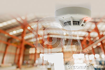 Fire Alarms for Warehouse Stock Photo