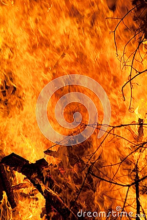 Fire background Stock Photo