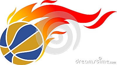 Fire ball logo Vector Illustration