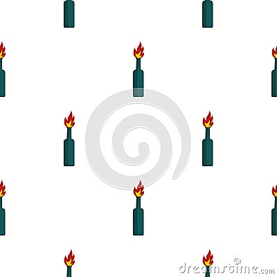 Fire bottle pattern seamless Vector Illustration