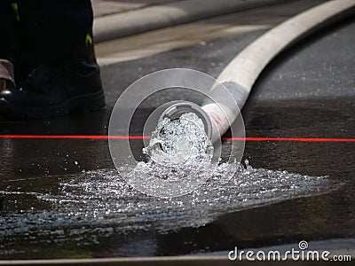 Fire brigade Germany in various actions as a symbolic image. Stock Photo