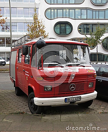 Fire brigade vehicle in Hamburg Editorial Stock Photo