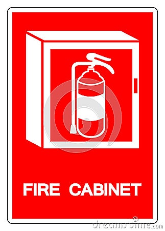 Fire Cabinet Symbol Sign ,Vector Illustration, Isolate On White Background Label .EPS10 Vector Illustration