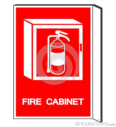 Fire Cabinet Symbol Sign ,Vector Illustration, Isolate On White Background Label .EPS10 Vector Illustration