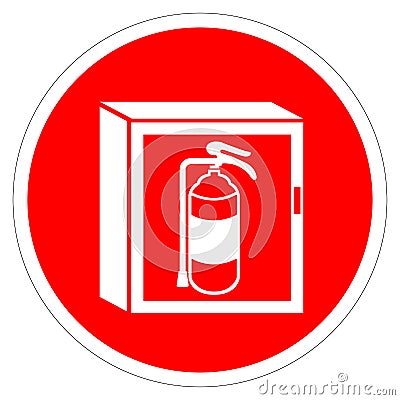 Fire Cabinet Symbol Sign, Vector Illustration, Isolate On White Background Label. EPS10 Vector Illustration